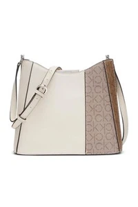 Calvin Klein Wren North/South Crossbody Cherub White/Multi Logo One Size - Picture 1 of 1