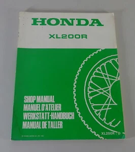 Manual De Taller Suplemento Honda XL 200 R Año 1982 - Imagen 1 de 2