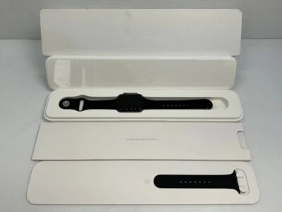 Apple Watch 42mm 7000 Series Space Grey Aluminum Case Sport Band. Model A1554. - Image 1 of 4