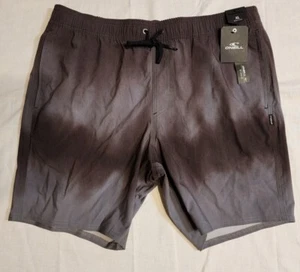 O'Neill Stockton Print E- Waist 18" Hybrids Swim Shorts for Men Gray Size XL - Picture 1 of 2