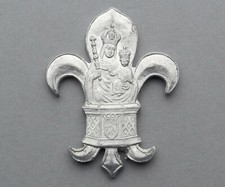Religious Medal. Notre Dame de la Treille. Patroness of Lille. Lis Flower.