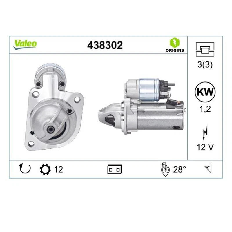 Valeo 438302 Avviatore Per Ford C-Max II DXA/CB7 DXA/CEU Volvo S60 II 134 - Immagine 1 di 1