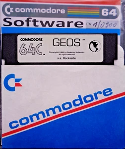 COMMODORE 64/128 -- 64C GEOS, DRUCKERTREIBER, EINFÜHRUNGSKURS (COMMODORE - DISK) - Bild 1 von 2