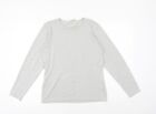 Jaques Vert Womens Silver Round Neck Cotton Pullover Jumper Size S