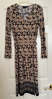 Vestido midi Max & Cleo estampado multicolor manga larga imitación abrigo cinturón SP Foto 1 de 4