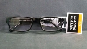 4x FOUR pair! NEW Foster Grant Fashion Reading Glasses, TS1005, Black, +1.75 - Picture 1 of 4