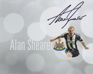 Alan Shearer Hand Signed 8x10 Photo, Autograph, England Newcastle United - Picture 1 of 1