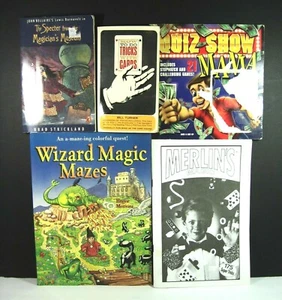 LOT of 6 MAGIC BOOKS Tricks Magician Wizard Mazes Quiz Show Paperbacks - Picture 1 of 10
