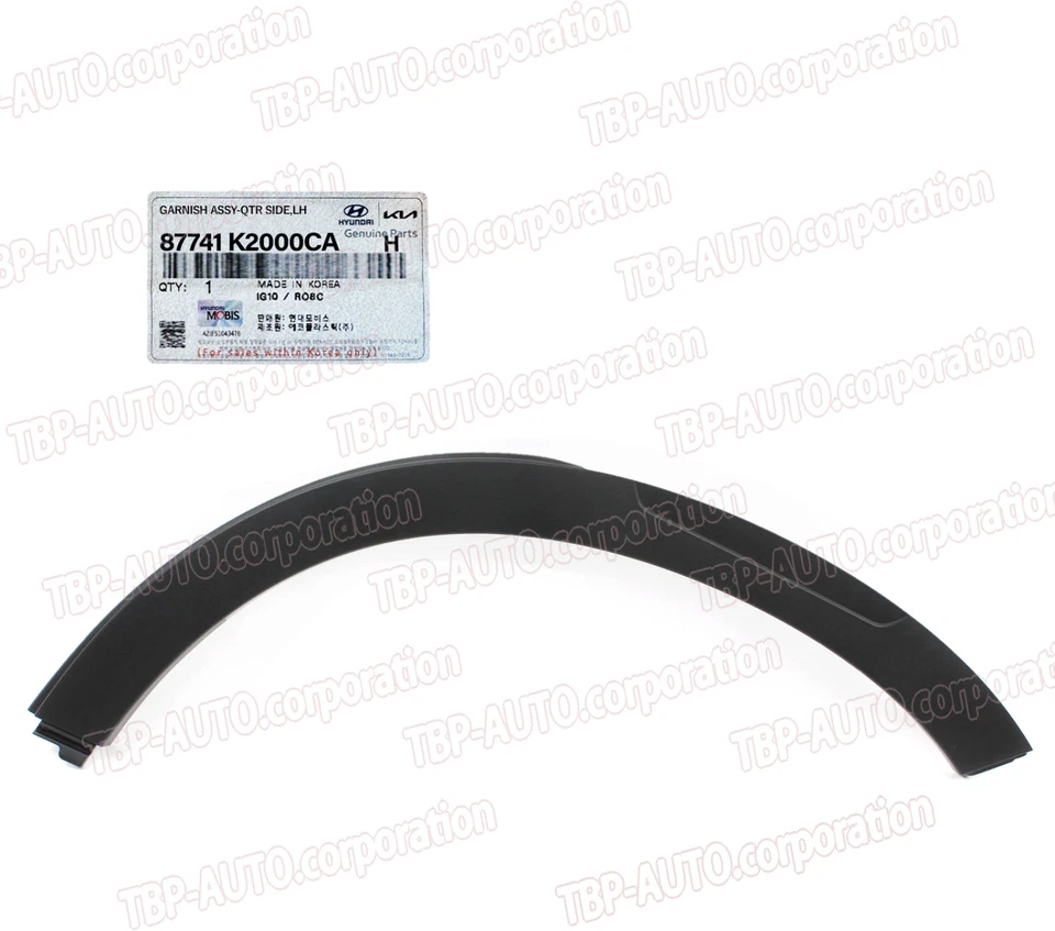 GENUINO ® Guardabarros Trasero Rueda Moldura IZQUIERDA PARA 20-24 Hyundai Venue 87741K2000CA Foto 1 de 1