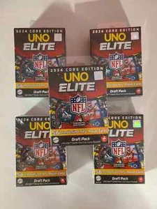 🔥2024 Core Edition Uno Elite NFL Draft Pack Booster mit 4 FOIL Karten 🔥1 OF🔥 - Bild 1 von 3