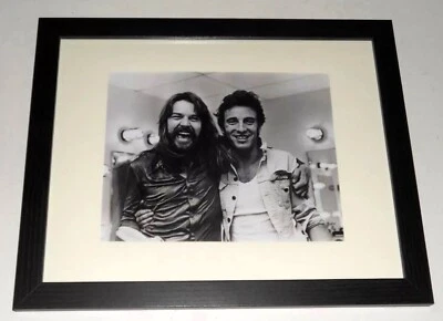 Large Framed Bruce Springsteen / Bob Seger Backstage 1978 E st Band b/w 23"x20" - Image 1 of 3