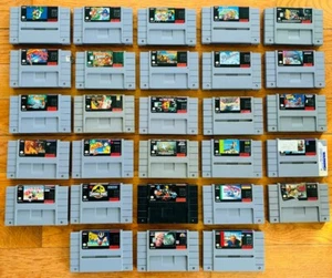 U PICK Super Nintendo SNES Games - Lethal Enforcers Winter Olympics Revolution X - Picture 1 of 6