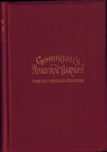 1893 Goodrich's Analytical Harmony from Composers Standpoint, Counterpoint Music - Picture 1 of 2