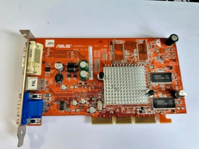 ASUS ATI RADEON  A9200SE/TD/P/128M/A 128MB AGP PC Graphics Card - Retro - Image 1 of 2