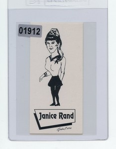#01912 JANICE RAND 1968 Star Trek Card