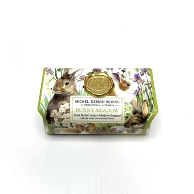 Michel Design Works Easter Bunny Meadow 8.7oz Shea Butter Soap Cucumber Flower - Image 1 of 2