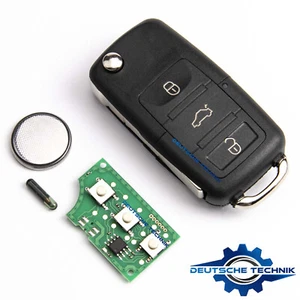 NEUF CLE 1K0959753G S'ADAPTE POUR VW GOLF CADDY JETTA SCIROCCO EOS SEAT ALTEA - Imagen 1 de 8