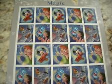 The Art of Disney Magic, Full Sheet of 20 x 41 Cent USPS Stamps, 2006