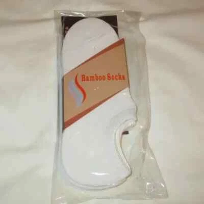 4 pares de calcetines invisibles con infusión de bambú para mujer con agarre de silicona en el talón talla 6-13 Foto 1 de 4