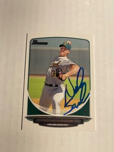 Oakland Athletics NOLAN SANBURN Signed Card