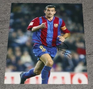 Phillip Cocu Firmado Personalmente a Mano Autógrafo 10X8 Foto Barcelona Regalo - Imagen 1 de 2