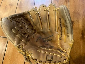 VINTAGE RED SCHOENDIENST STAN THE MAN 60 PRO MODEL BASEBALL GLOVE MITT - Imagen 1 de 8