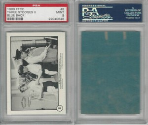1989 FTCC, Three Stooges Blue Back, #8, PSA 9 Mint