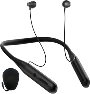 Wireless Bluetooth Neckband Headphones 100 Hours Long Playtime around the Neck - Picture 1 of 1