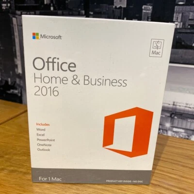 Microsoft Office Home Business 2016 für MAC Word Excel Outlook Powerpoint versiegelt - Bild 1 von 4