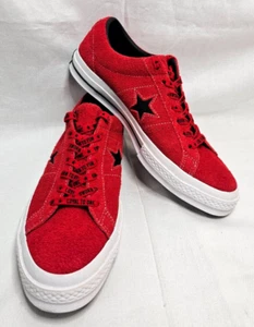 Zapatillas Converse One Star 45 Aniversario Rojo Gamuza Hombre 9 Mujer 11 MUESTRA - Imagen 1 de 14