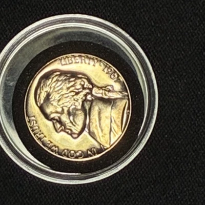 1967 p Uncirculated Jefferson Nickel 5 Steps Shown 5c Five Cents - Image 1 of 4