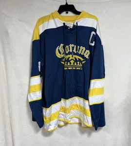 Camiseta deportiva de hockey Corona vintage años 90 talla: XXL cerveza blanca amarilla - Imagen 1 de 10