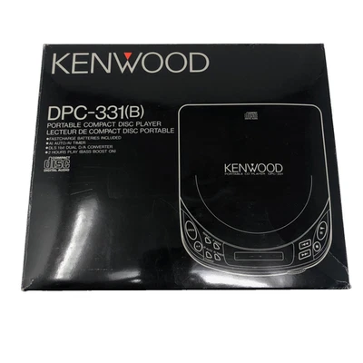 Reproductor de discos compactos portátil Kenwood DPC-331 (B) de colección CD negro no funciona Foto 1 de 4