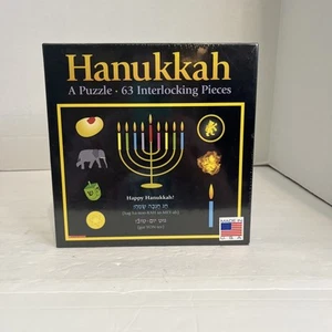 Hanukkah A Puzzle 63 Interlocking Pieces NEW Sealed - Picture 1 of 2