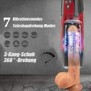 Automatic Masturbator Thrusting Roating Vibrating Heating Male Stroker Sex Toys - Picture 1 of 13