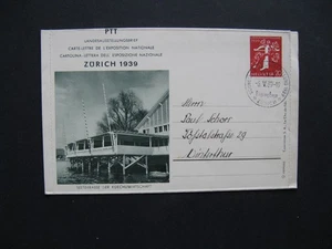 SWITZERLAND, used lettercard FDC National expo, crossbow - Picture 1 of 2