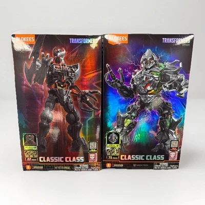 2 figuras de la película Blokees Transformers Classic Class Megatron & Scourge 2007 Foto 1 de 3