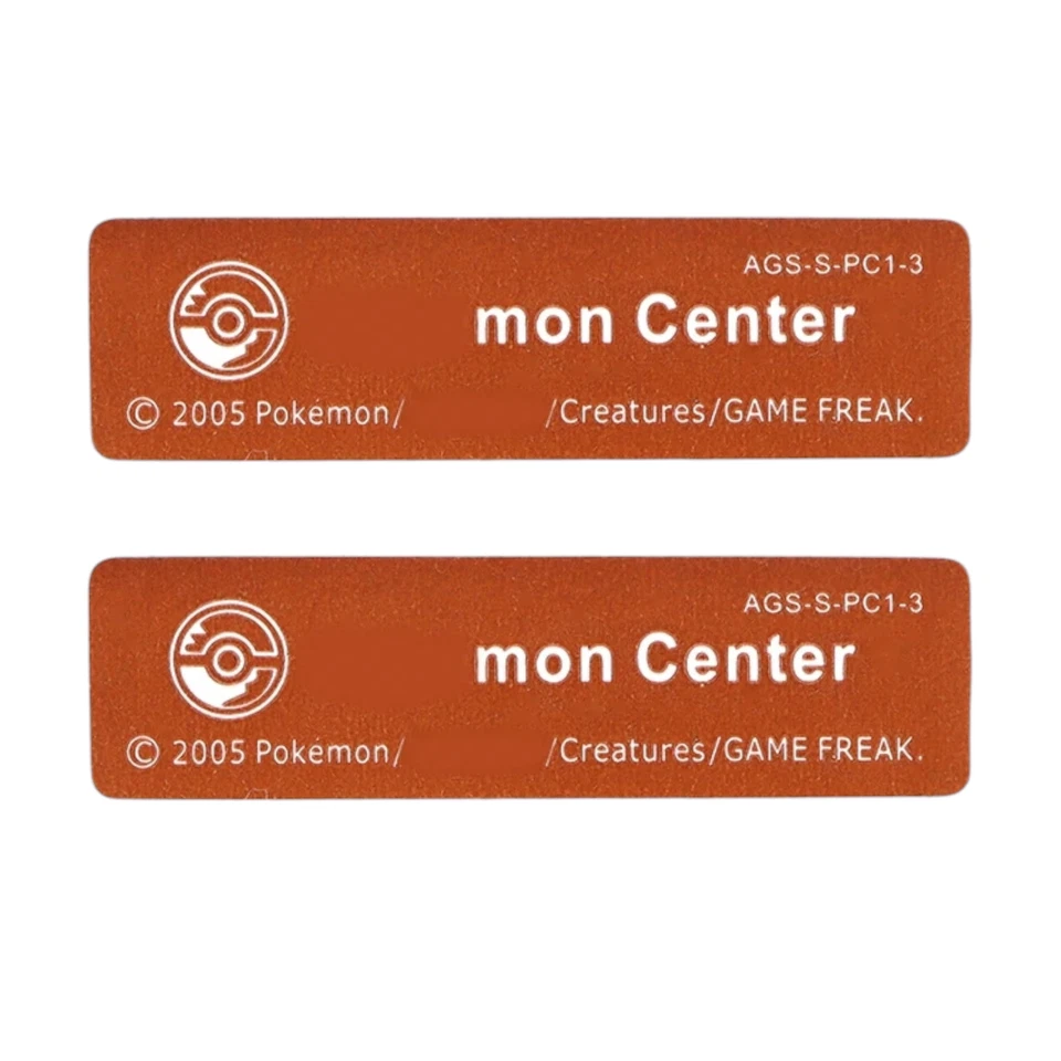 2pk Replacement Pokemon Center Label Sticker for Game Boy / Color / Advance GBA - Image 1 of 1