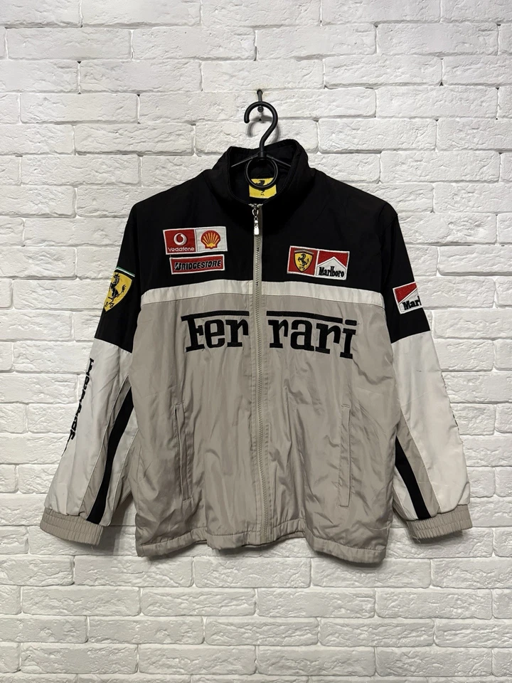 Ferrari Racing Bomber Jacket Mallboro Vodafone Bridgestone Sz S - Image 1 of 4