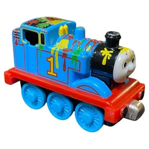 Thomas & Friends Take Paint Splatter Along Diecast Train Thomas Engine 2002 - Picture 1 of 11