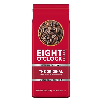 Café 100 % grano entero Eight O'Clock The Original, tostado medio, kosher, 40 OZ Foto 1 de 4