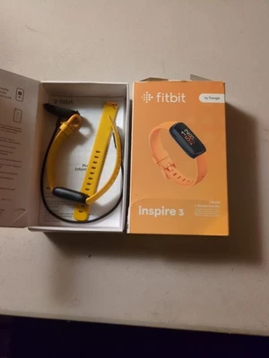 Monitor de sueño Fitbit Inspire 3 salud + fitness amarillo/naranja GPS  Foto 1 de 4