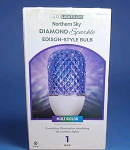 NIB Gemmy Northern Sky Diamond Sparkle Edison Style LED LIGHTSHOW bulb E26 PARTY - Picture 1 of 7