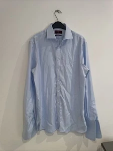 Men's Long Sleeved Blue Shirt From M&S Collar Size 16 Chest 40” - Picture 1 of 5