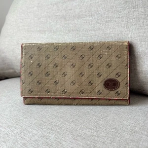 GUCCI Accessory Collection Vintage GG Monogram Leather Bi-Fold Envelope Wallet - Picture 1 of 7