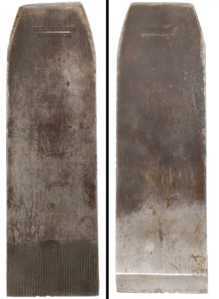 Original Ohio Tool Two-Inch Width "Toothing" Iron for Veneer Work - mjdtoolparts - Image 1 of 1