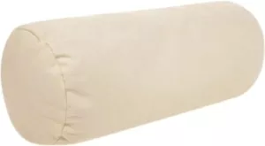 Buckwheat Pillow for Neck & Shoulder Pain Relief – Adjustable Round (14" x 6) - Picture 1 of 5