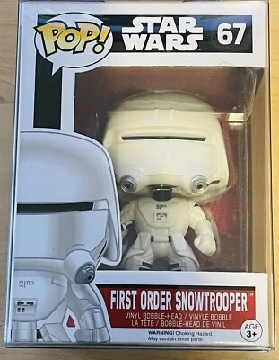 #66 First Order Snowtrooper Star Wars Funko POP + Protector - Image 1 of 2