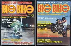 Big Bike Magazine- 1975 / 1976 Lot- Motorcycles/ Chopper / Biker Lifestyles - Picture 1 of 7