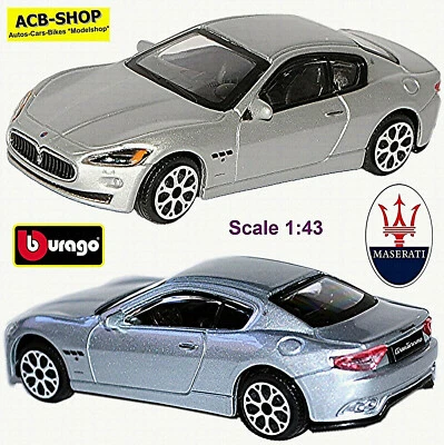 Maserati Gran Turismo Coupe 2007-17 Argento Metallizzato 1:43 Bburago - Immagine 1 di 4